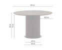 Eettafel Congo Rond 120cm Acacia - Naturel