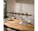 Hanglamp 14L cylinder mixed glass  (G9) - Artic zwart