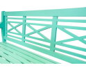 Louis 3-seater bench turquoise FSC 100%