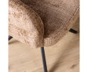 Eetkamerstoel Bella | Cinnamon | Poot Black | Met armleuning