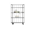 Caro Metalen Trolley Met Houten Planken Mat Zwart Hoog [fsc] - WOOOD