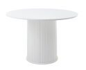 Eettafel Nola rond eiken 120 cm - wit