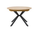 Eettafel Cesura uitschuifbaar eiken melamine Ø120-160 cm