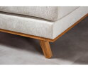 Hoekbank Avelon Links By-Olaf – Stof Loris Champagne – Houten Poten – 3-zits met hoek links – 292 x 202 cm