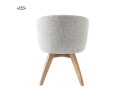 Brescia Armstoel - fabric Puente 09 light grey (draaibaar)