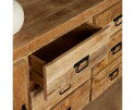 Dressoir Boaz 200 cm mango metaal - Naturel | Meubelplaats