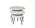 Ronde salontafelset Ohio Zand Mangohout 70 cm