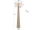 Vloerlamp Curl 1L - Beige