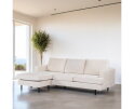 BY-OLAF Hoekbank Elvano met Chaise Longue - links of rechts – Champagne Stof Loris 01 – 218x152 cm