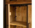 Kabinet kast Denver | Mangohout en staal | 100 cm