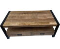 Salontafel Britt met 4 Laden mangohout 120x60x45 cm