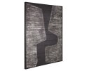 Wall panel Opposites attract large,127x101x4 cm, banana bark