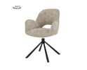 Tower Living Isola eetkamerstoel draaibaar &ndash; Stof haga beige