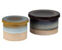 Packet Opbergpot Keramiek Caramel 10xØ14cm - BePureHome