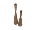 Kaarsenhouder set van 2  - ø8X32/ø8X42 - Naturel - Teak