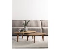 DTP home salontafel Bliss kiezel set van 2 teakhout - Naturel
