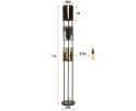 Vloerlamp 3L tricolore Lucente - Artic zwart