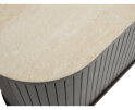 TV meubel Enna eiken 180 cm - Dark espresso - keramiek