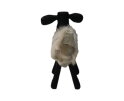 Schaap Shawn klein - 32x14x32 - wit/zwart- Teak/geitenhuid