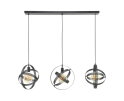 Hanglamp Cosmos mesh 3-Lichts - Artic zwart