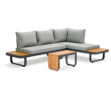 Samos alu.multifunct.loungeset taupe FSC 100%