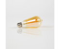 Ledlamp Druppel filament druppel [ST64] - Amberkleurig glas | E27 6W