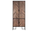Cupboard Criss Cross, 4 doors,185x80x40 cm, mixed wood