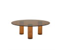 Coffee table Aero 100x100cm - bruin | BY-BOO