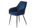 MELFORT ARMCHAIR BLUE VELVET