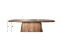 Eettafel Arcadia ovaal Acacia 300x120x77 cm - drift brown
