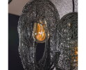 Hanglamp 5L open oog wire - Artic zwart