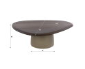 Salontafel Dune driehoekig - Beige