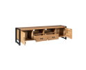 Tv-meubel Britt 200 cm mango metaal - Naturel | Meubelplaats