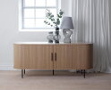 Dressoir Nola - eikenfineer naturel - 180x45x76 cm