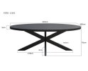 Eettafel Kala ovaal Spider 210x100 cm | Livingfurn