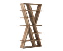 MUST Living Zorro boekenrek teakhout - 200x100x30 cm