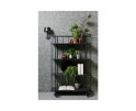 Caro Metalen Trolley Met Houten Planken Mat Zwart Hoog [fsc] - WOOOD
