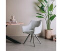 Riviera Armstoel - fabric Brego 02 light grey (draaibaar)