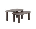 Salontafel set/2 hoekvormig Maya teak - Teak rust brown