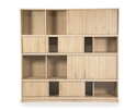 Boekenkast Milo 180x42cm - naturel | Eleonora