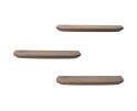 Wandplank Gusta Brown | 60 cm | Set van 3