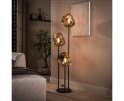 Vloerlamp Rock getrapt 3L - Chroom glas