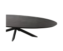 Eettafel Brandy Black | 210 cm | Ovaal