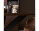 Eettafel Madison Brown | 110 cm | Poot Black