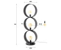 Vloerlamp 3L ring geperforeerd - Charcoal