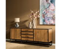 Dressoir Denver | Mangohout en staal | 210 cm