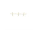 Wall coat rack Matto 3 53x23cm - beige | BY-BOO