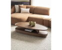 Eleonora Salontafel Nino organisch 140x65cm - bruin - Japandi