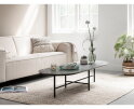DTP Home Soho salontafel ovaal mortex - zwart - 160x60x35 cm