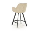 Barstool Bliss with armrest - taupe | BY-BOO